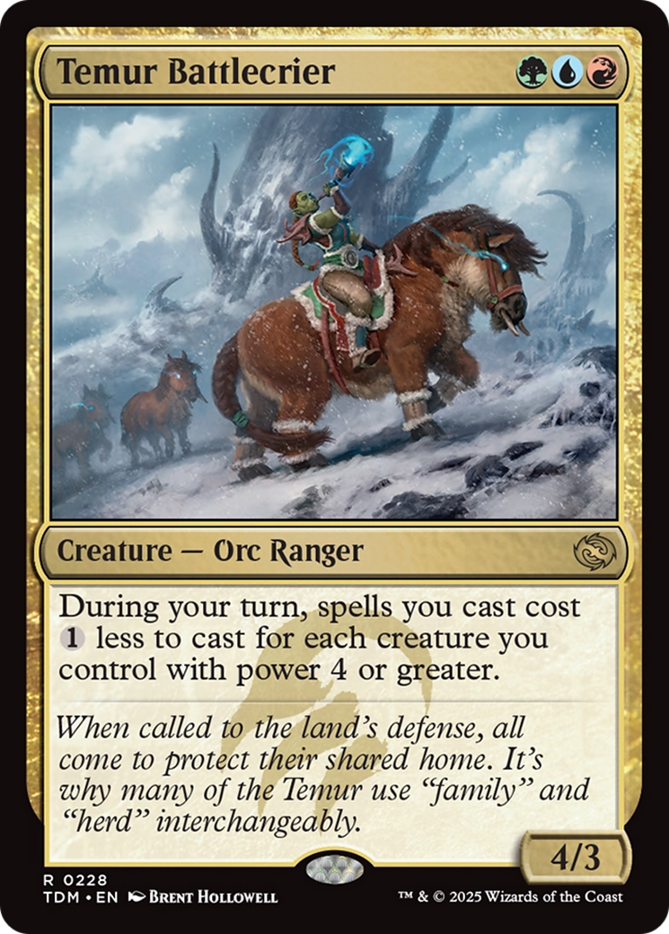 Temur Battlecrier (TDM-228) - [Tarkir: Dragonstorm]