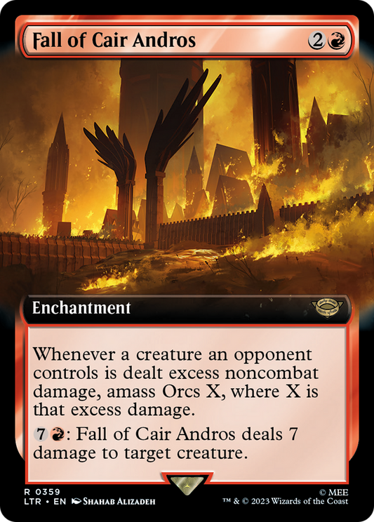 Fall of Cair Andros (LTR-359) - [The Lord of the Rings: Tales of Middle-earth]: (Extended Art)