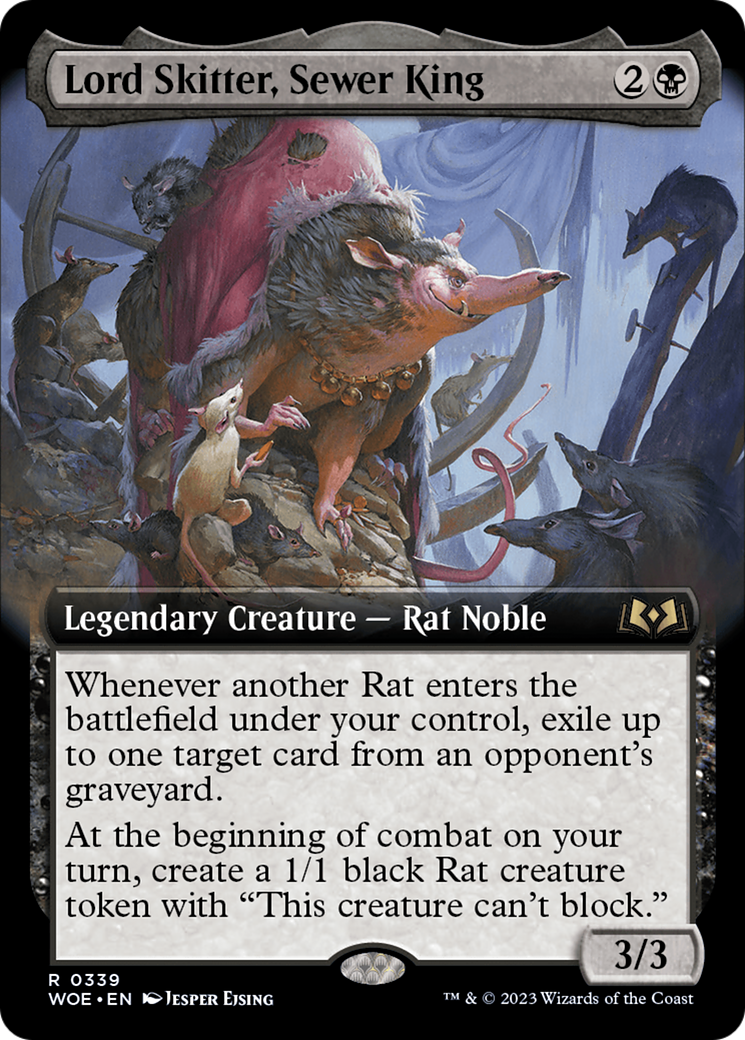 Lord Skitter, Sewer King (Extended Art) (WOE-339) - [Wilds of Eldraine]: (Extended Art)