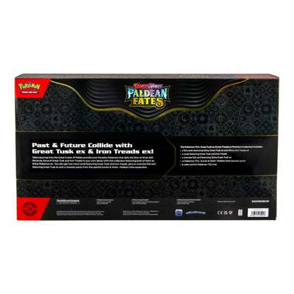 Paldean Fates Great Tusk ex & Iron Threads ex Premium Collection