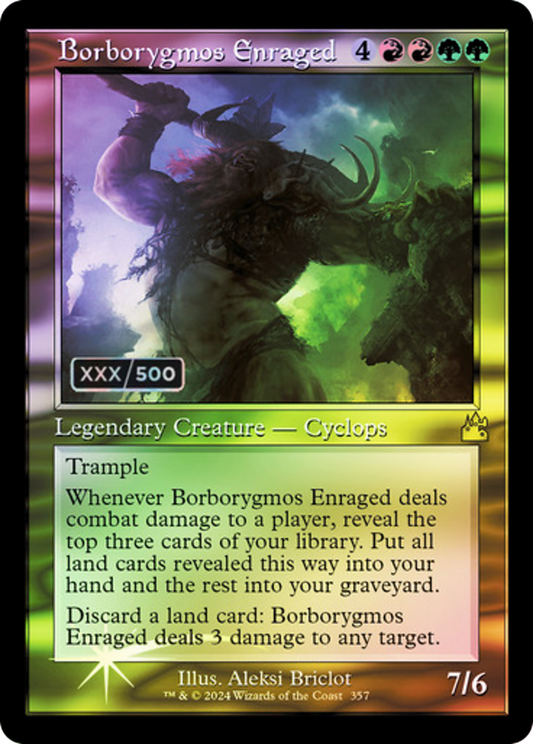Borborygmos Enraged (RVR-357Z) - [Ravnica Remastered] Foil