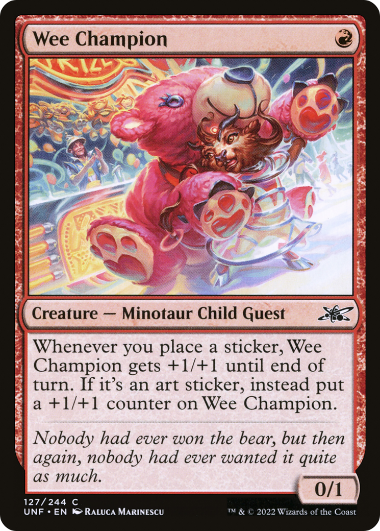 Wee Champion (UNF-127) - [Unfinity] Foil