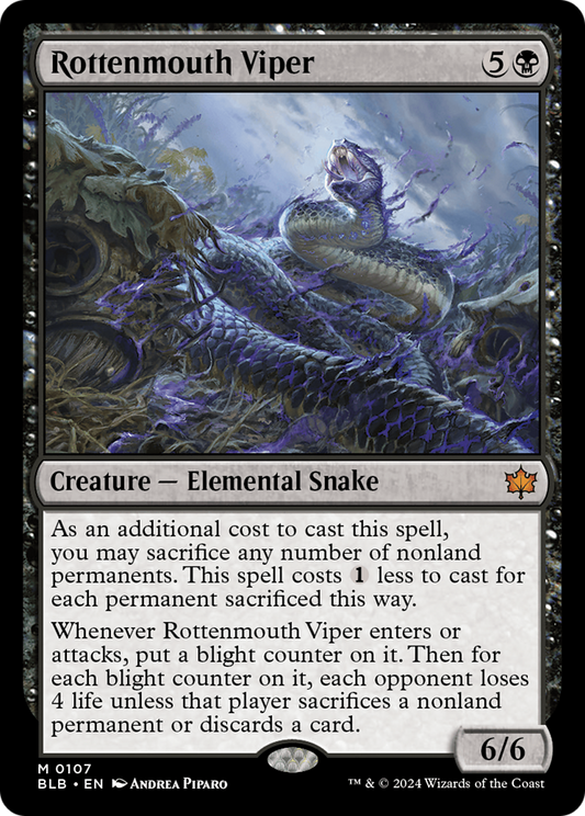 Rottenmouth Viper (BLB-107) - [Bloomburrow] Foil