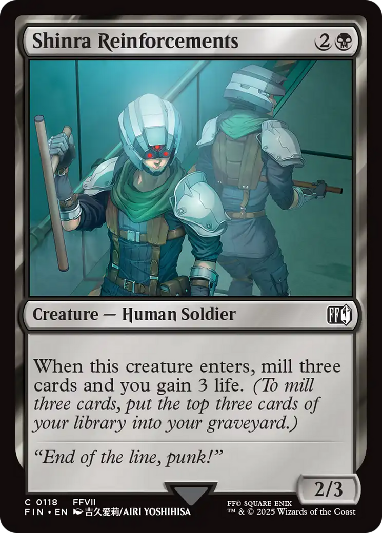 Shinra Reinforcements (FIN-118) - [FINAL FANTASY] Foil