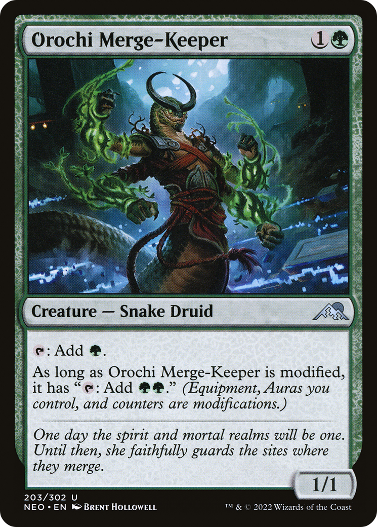 Orochi Merge-Keeper (NEO-203) - [Kamigawa: Neon Dynasty]