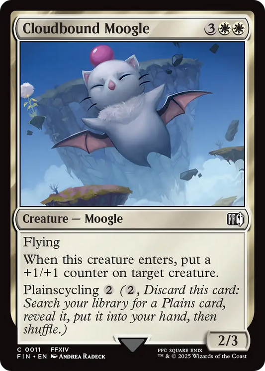 Cloudbound Moogle (FIN-011) - [FINAL FANTASY] Foil