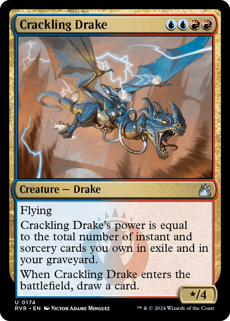 Crackling Drake (RVR-174) - [Ravnica Remastered]