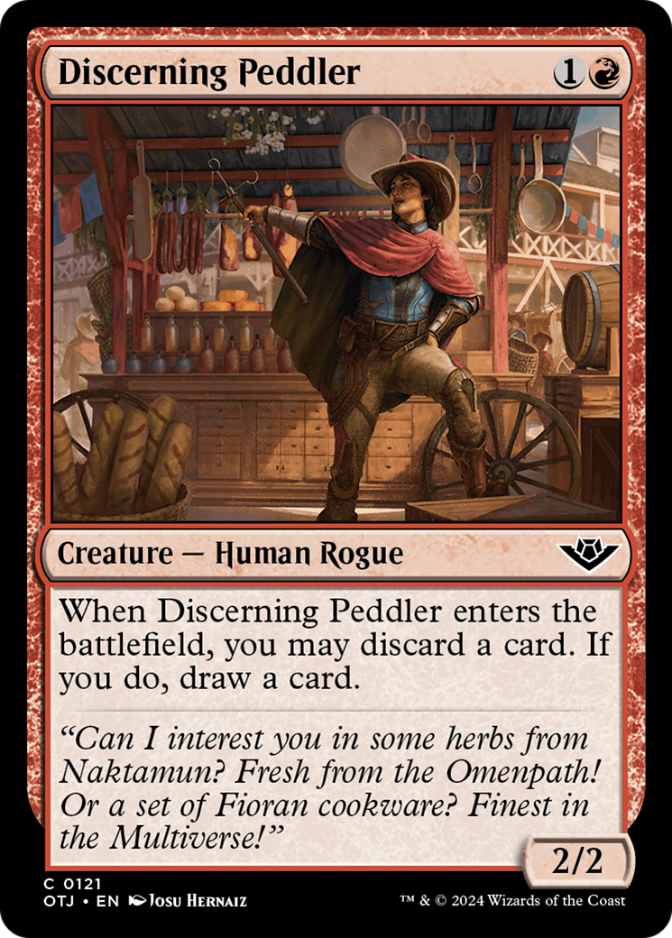 Discerning Peddler (OTJ-121) - [Outlaws of Thunder Junction] Foil