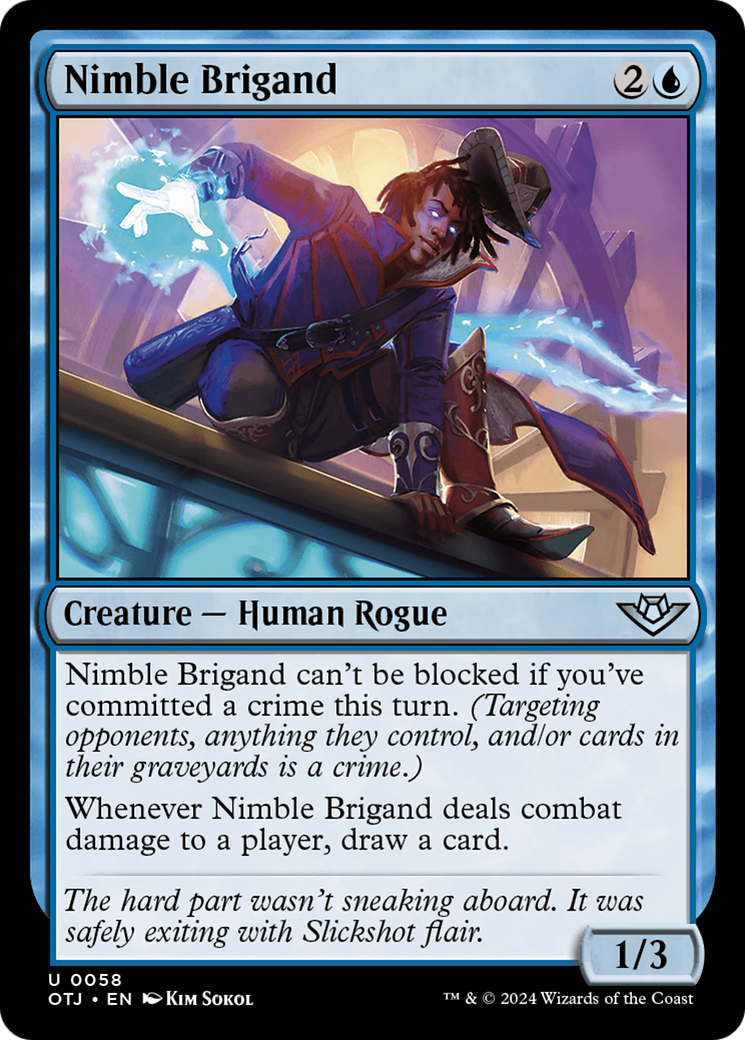 Nimble Brigand (OTJ-058) - [Outlaws of Thunder Junction] Foil