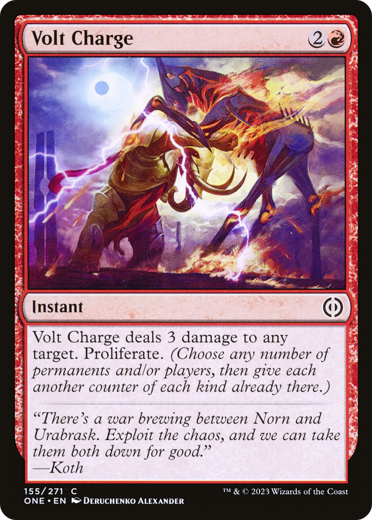 Volt Charge (ONE-155) - [Phyrexia: All Will Be One]