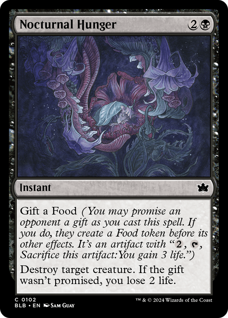 Nocturnal Hunger (BLB-102) - [Bloomburrow] Foil