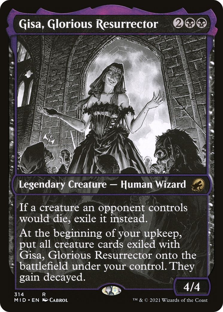 Gisa, Glorious Resurrector (MID-314) - [Innistrad: Midnight Hunt]: (Showcase) Foil