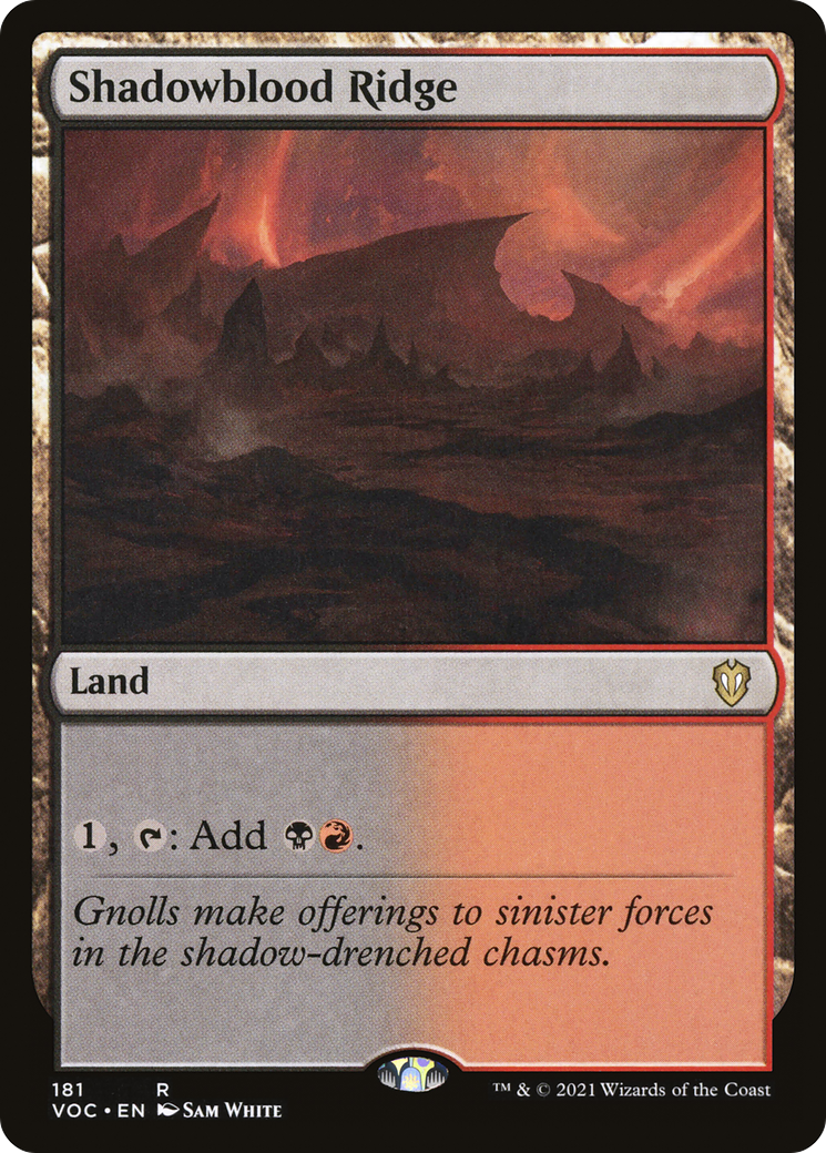 Shadowblood Ridge (VOC-181) - [Crimson Vow Commander]