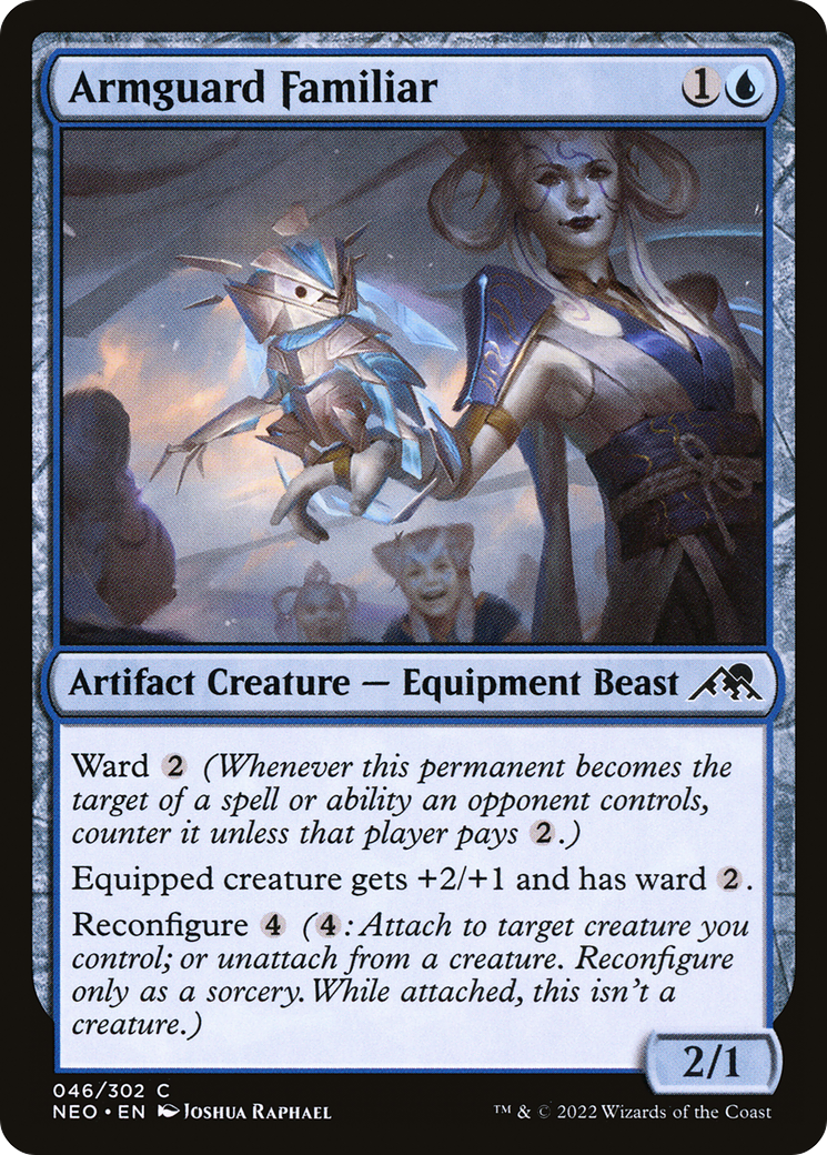 Armguard Familiar (NEO-046) - [Kamigawa: Neon Dynasty] Foil