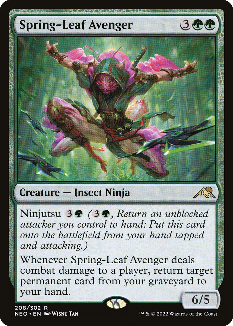 Spring-Leaf Avenger (NEO-208) - [Kamigawa: Neon Dynasty]