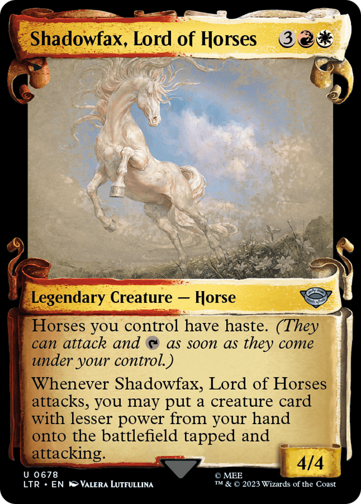 Shadowfax, Lord of Horses (LTR-678) - [The Lord of the Rings: Tales of Middle-earth]: (Showcase)