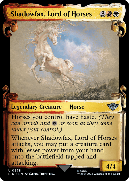 Shadowfax, Lord of Horses (LTR-678) - [The Lord of the Rings: Tales of Middle-earth]: (Showcase) Foil