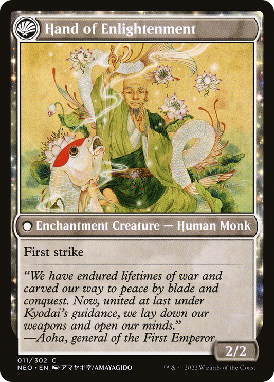 Era of Enlightenment // Hand of Enlightenment (NEO-011) - [Kamigawa: Neon Dynasty]: (fandfc, enchantment)
