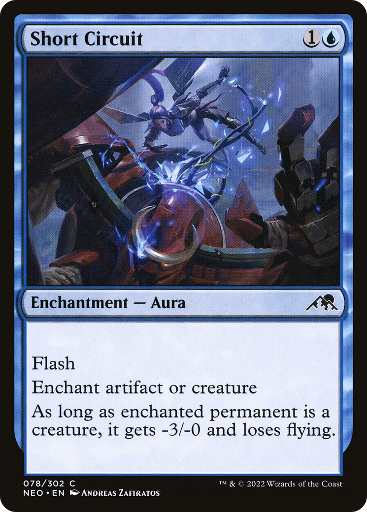 Short Circuit (NEO-078) - [Kamigawa: Neon Dynasty] Foil