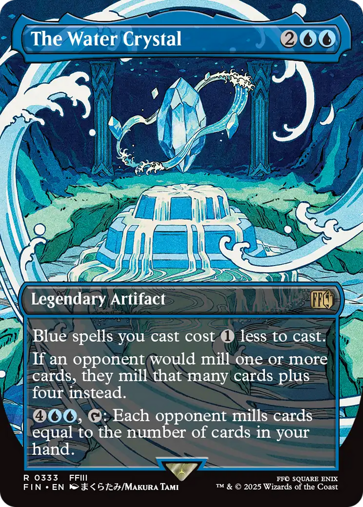 The Water Crystal (FIN-333) - [FINAL FANTASY] (Borderless) Foil