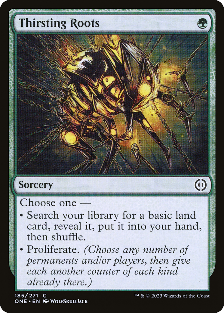 Thirsting Roots (ONE-185) - [Phyrexia: All Will Be One] Foil