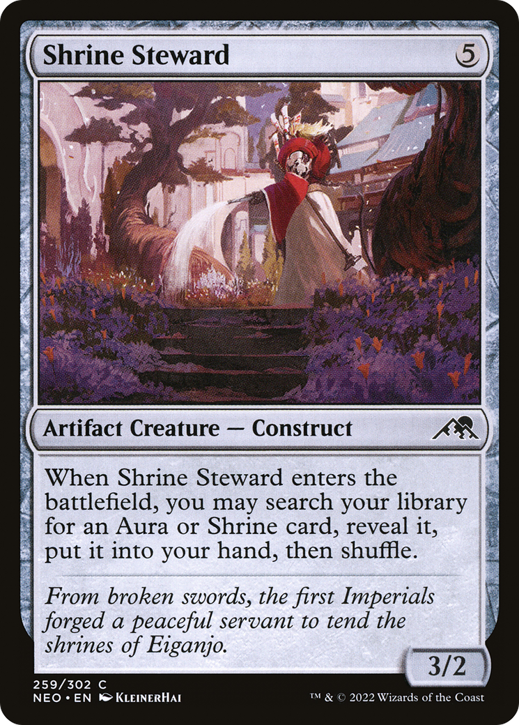 Shrine Steward (NEO-259) - [Kamigawa: Neon Dynasty] Foil