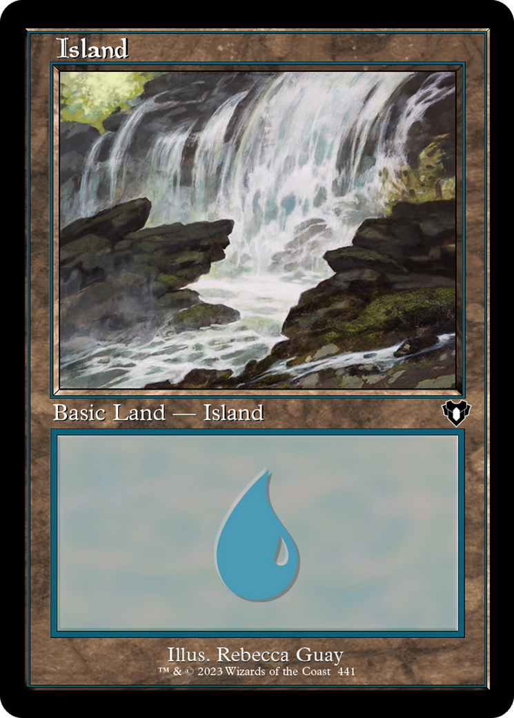Island (441) (Retro Frame) (CMM-441) - [Commander Masters] Foil