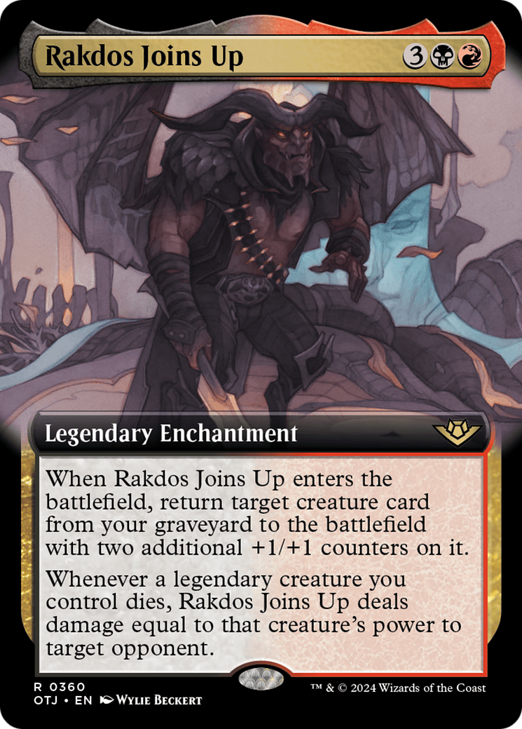 Rakdos Joins Up (OTJ-360) - [Outlaws of Thunder Junction]: (Extended Art)