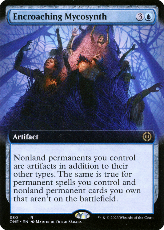 Encroaching Mycosynth (ONE-380) - [Phyrexia: All Will Be One]: (Extended Art)
