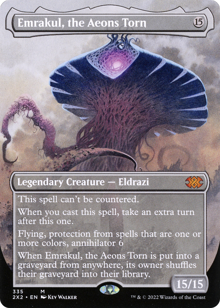 Emrakul, the Aeons Torn (2X2-335) - [Double Masters 2022] (Borderless) Foil