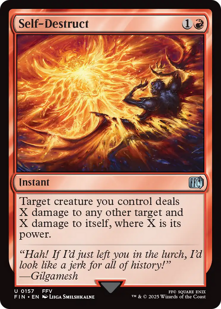 Self-Destruct (FIN-157) - [FINAL FANTASY] Foil