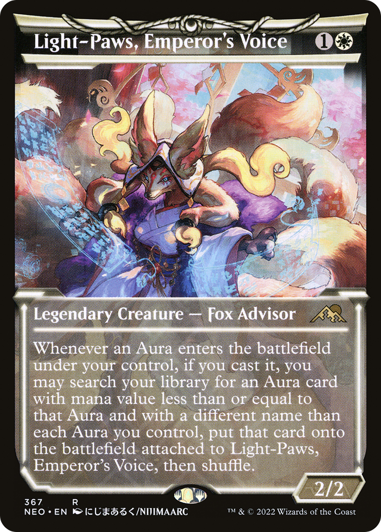 Light-Paws, Emperor's Voice (NEO-367) - [Kamigawa: Neon Dynasty]: (Showcase) Foil