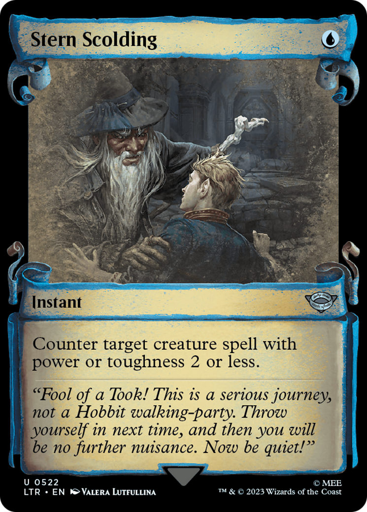 Stern Scolding (LTR-522) - [The Lord of the Rings: Tales of Middle-earth]: (Showcase) Foil