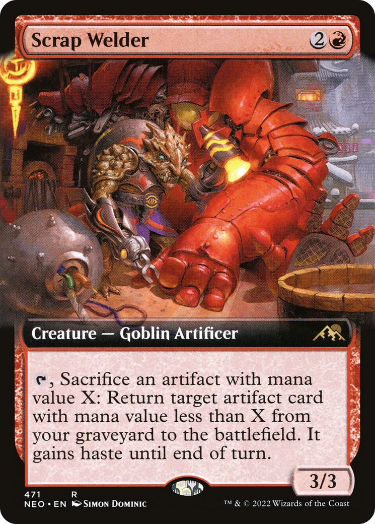 Scrap Welder (NEO-471) - [Kamigawa: Neon Dynasty]: (Extended Art)