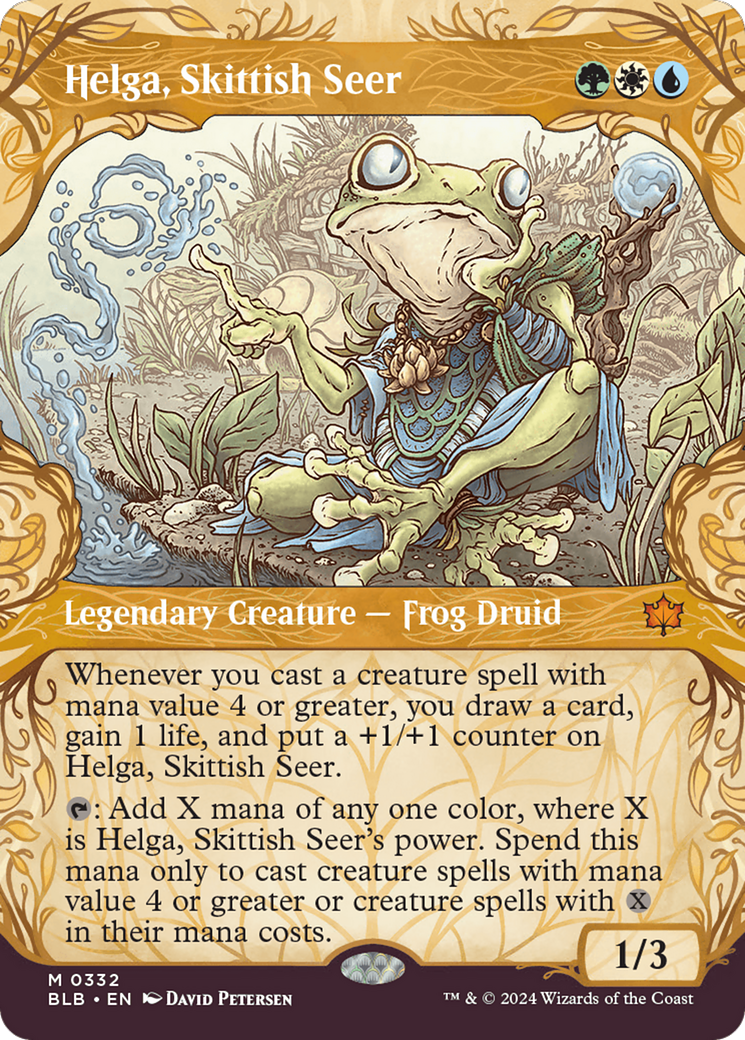 Helga, Skittish Seer (BLB-332) - [Bloomburrow] Foil