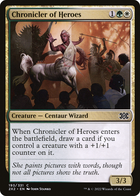 Chronicler of Heroes (2X2-193) - [Double Masters 2022] Foil
