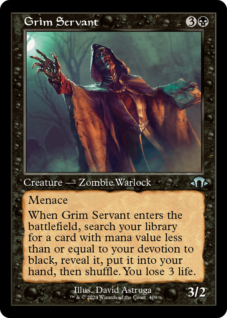 Grim Servant (MH3-409) - [Modern Horizons 3] Feuille 