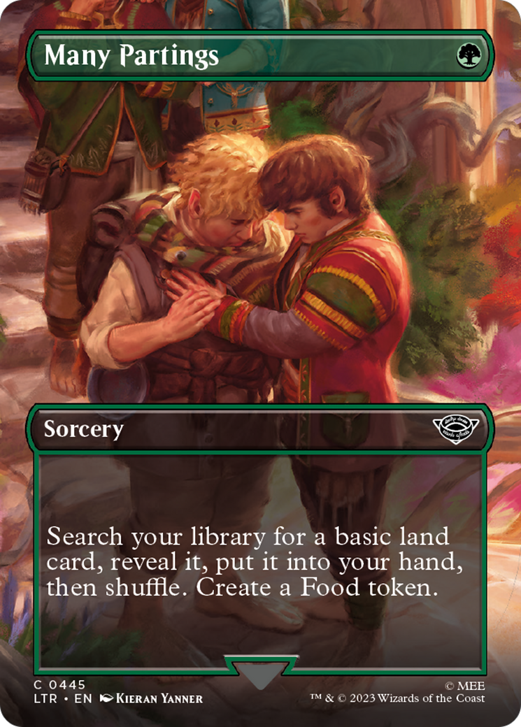 Many Partings (Borderless Alternate Art) [Le Seigneur des Anneaux : Contes de la Terre du Milieu] 