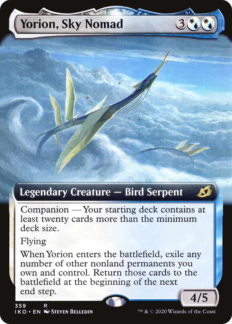 Yorion, Sky Nomad (IKO-359) - [Ikoria: Lair of Behemoths]: (companion, Extended Art)