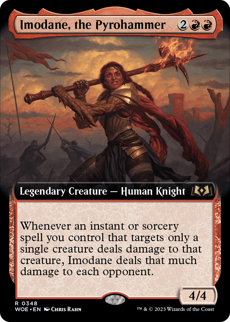 Imodane, the Pyrohammer (Extended Art) (WOE-348) - [Wilds of Eldraine]: (Extended Art)