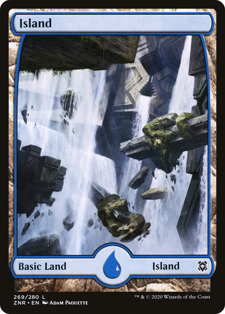 Island (ZNR-269) - [Zendikar Rising]: (Full Art)