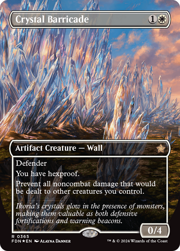 Crystal Barricade (FDN-365) - [Foundations] (Borderless) Foil