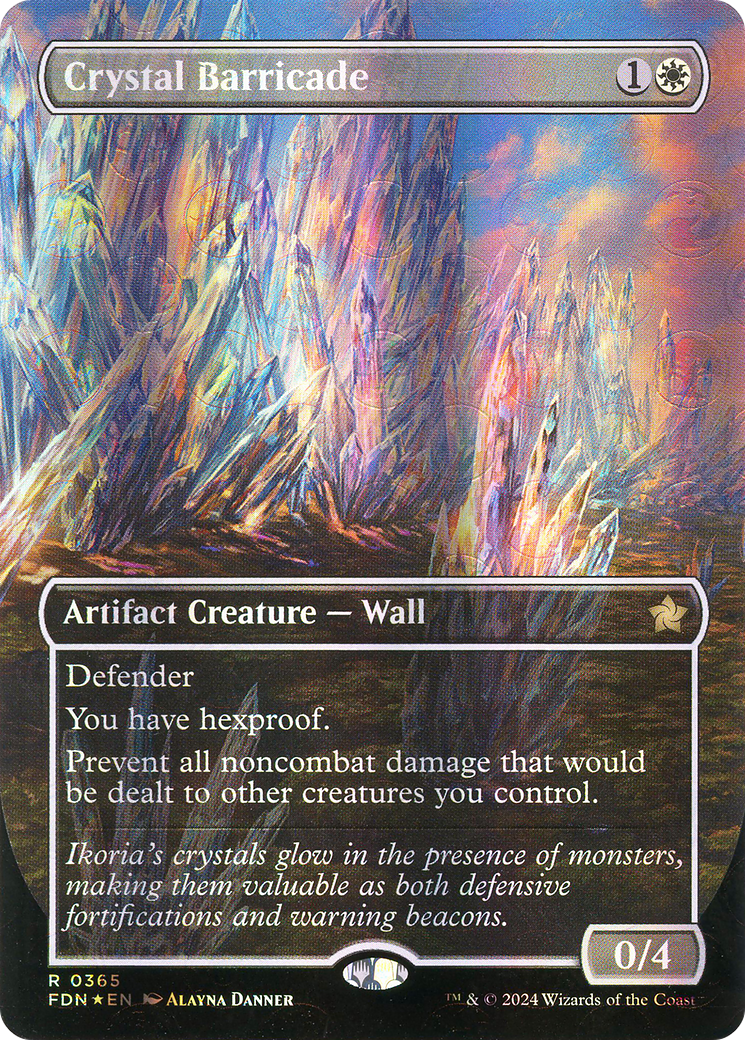 Crystal Barricade (FDN-365) - [Foundations] (Borderless) Foil