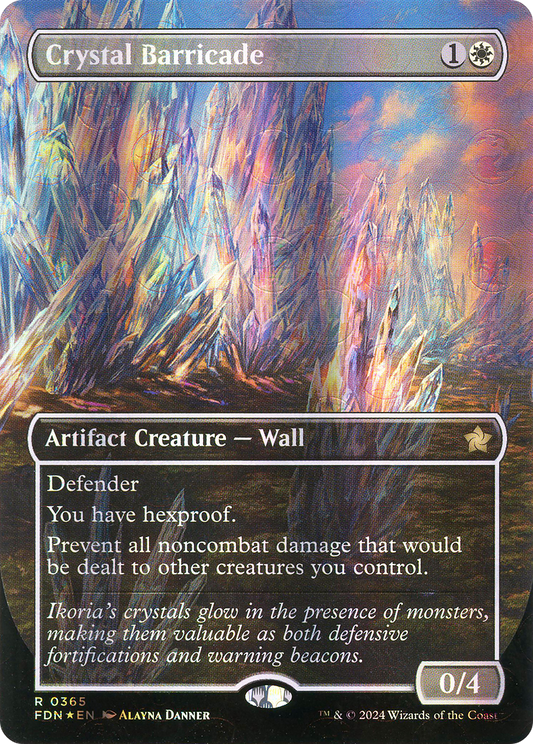 Crystal Barricade (FDN-365) - [Foundations] (Borderless) Foil