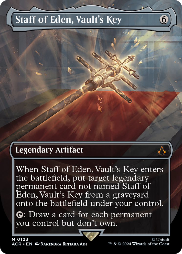 Staff of Eden, Vault's Key (ACR-123) - [Assassin's Creed] (Borderless) Foil