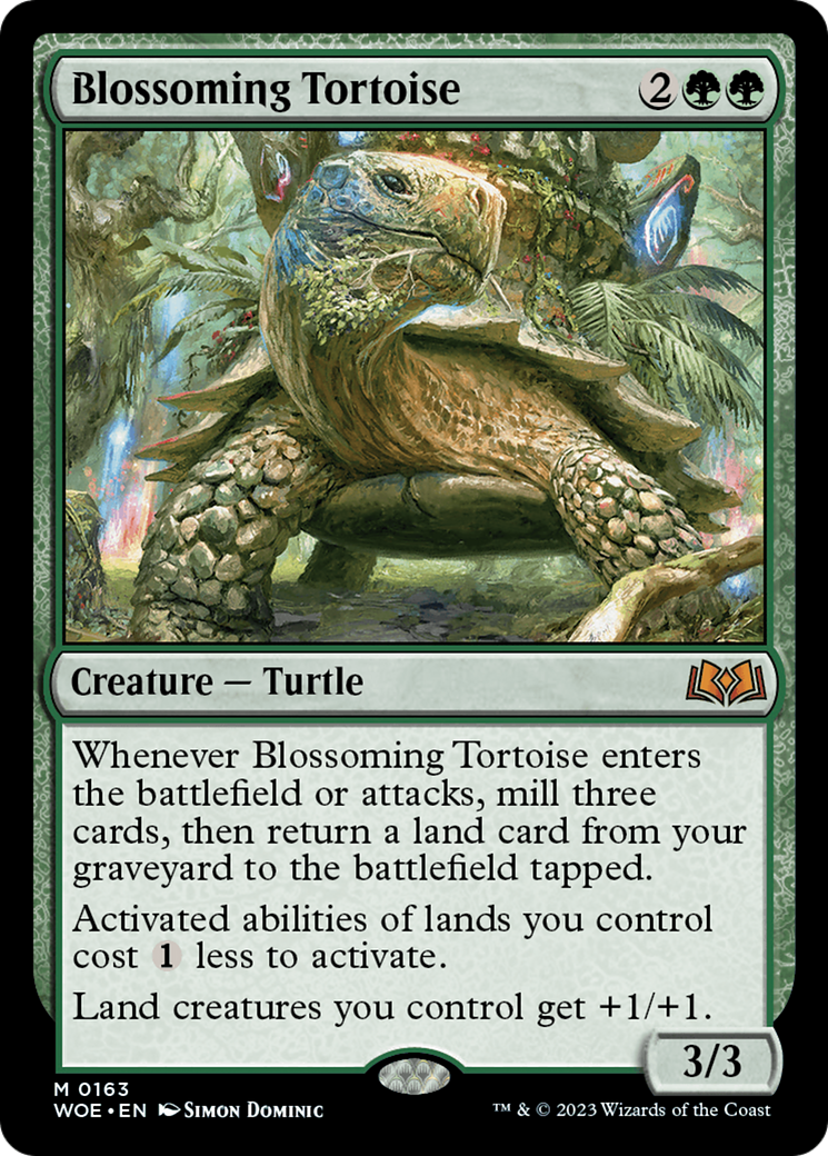 Blossoming Tortoise (WOE-163) - [Wilds of Eldraine]
