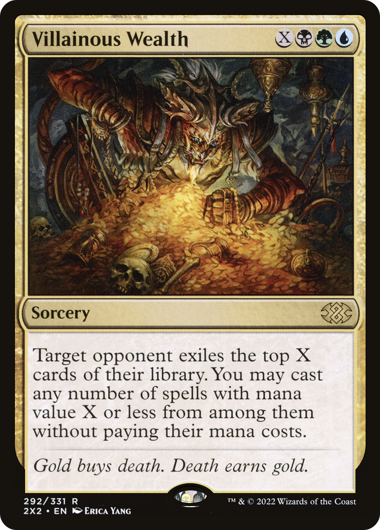 Villainous Wealth (2X2-292) - [Double Masters 2022] Foil
