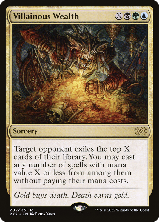 Villainous Wealth (2X2-292) - [Double Masters 2022] Foil