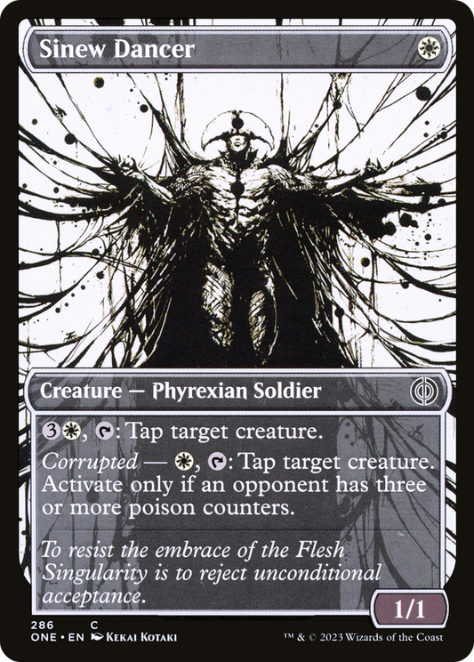 Sinew Dancer (ONE-286) - [Phyrexia: All Will Be One]: (Showcase) Foil