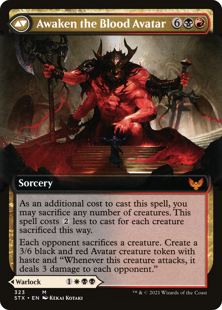 Extus, Oriq Overlord (Extended Art) (STX-323) - [Strixhaven: School of Mages]: (Extended Art) Foil